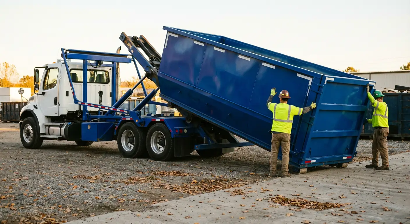 Construction dumpster logistics and delivery in Arlington Heights, IL